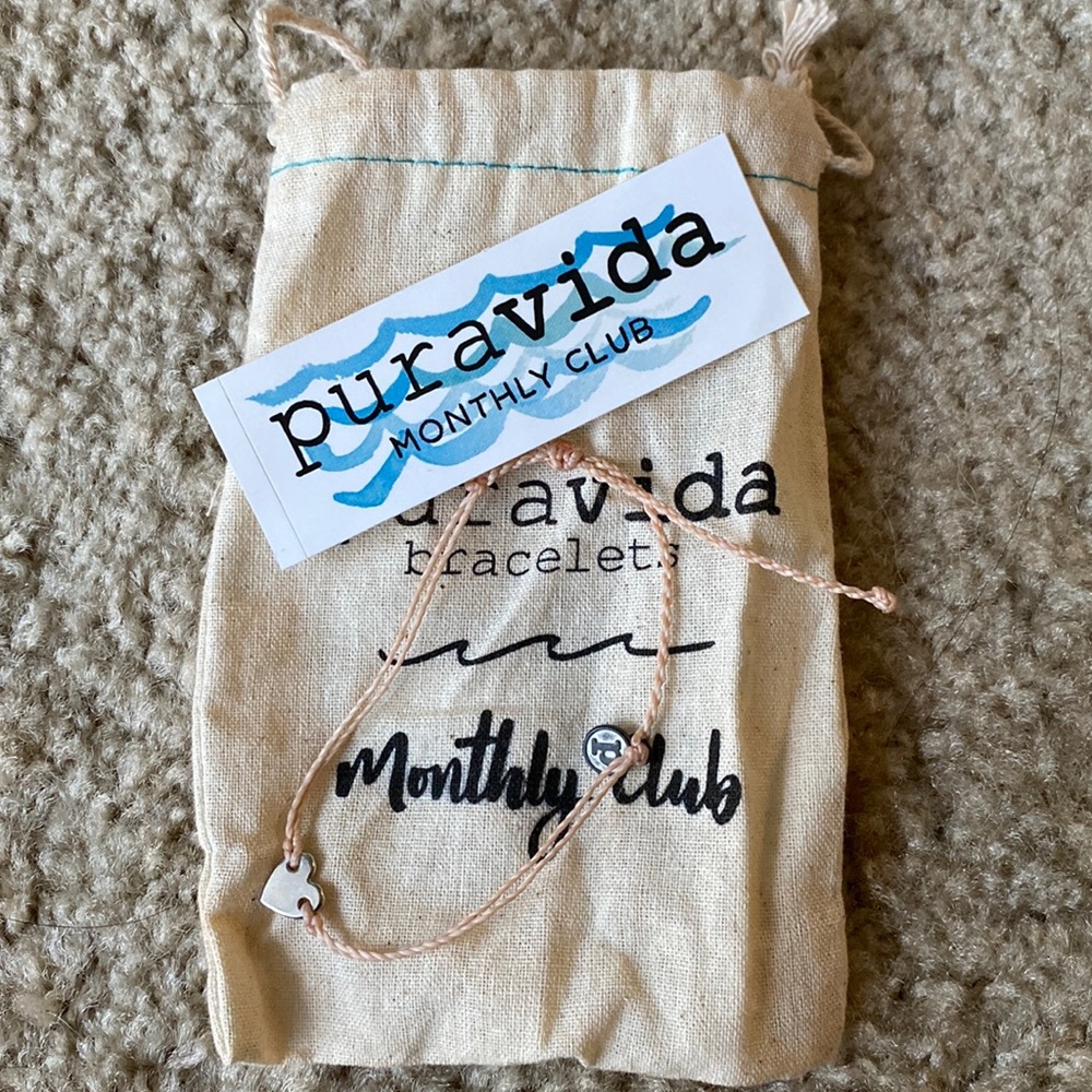 Pink Pura Vida Bracelet With Heart